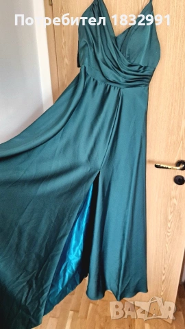 Официална зелена рокля, снимка 2 - Рокли - 54225895