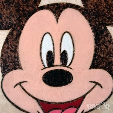 Мики Маус - Ръчна пирография - Disney - Mickey Mouse, снимка 2 - Картини - 54038626