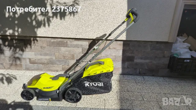 Акумулаторна косачка Ryobi 3г.Гаранция, снимка 2 - Градинска техника - 47703602