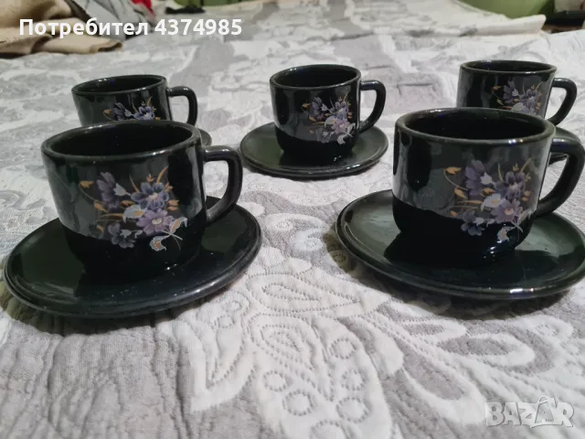 Чаши за кафе с чинийки, снимка 1