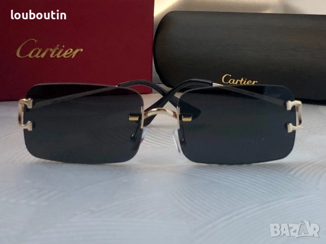 Мъжки слънчеви очила правоъгълни черни, снимка 6 - Слънчеви и диоптрични очила - 51727487