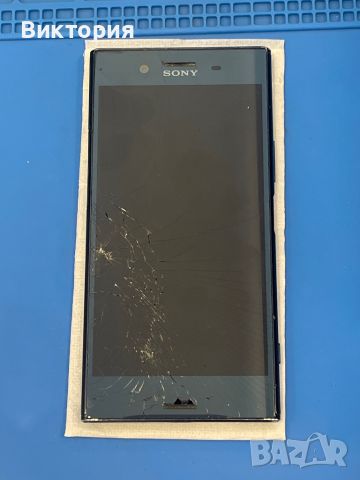 Sony Xperia XZ Premium със счупени предно и задно стъкло, заключен, неработещ тъч, снимка 1 - Резервни части за телефони - 46308629