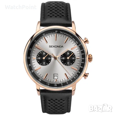 Мъжки часовник Sekonda Men's Dual-Time Dress - S-1695.00, снимка 1 - Мъжки - 48856011