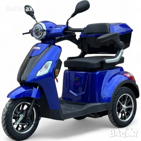 Електрическа триколка Fullmax R1, 1500W, 60V/20Ah, Сива, CE сертификат, снимка 14 - Инвалидни скутери - 52569943