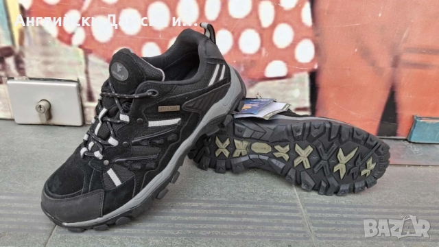 Английски мъжки непромокаеми маратонки от естествена кожа, снимка 2 - Маратонки - 52190500