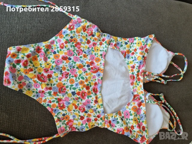 Цял дамски бански на флорарни мотиви, многоцветен, размер М M, снимка 5 - Бански костюми - 51092133