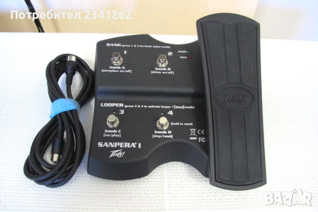 150 ЛВ  Peavey Sanpera I – Volume/Wah/Looper/Pitch Shifter expression крачен педал, снимка 10 - Китари - 52106025