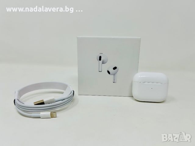 Слушалки Apple AirPods 3 Епъл ЕърПодс 3 , снимка 6 - Apple iPhone - 46155390