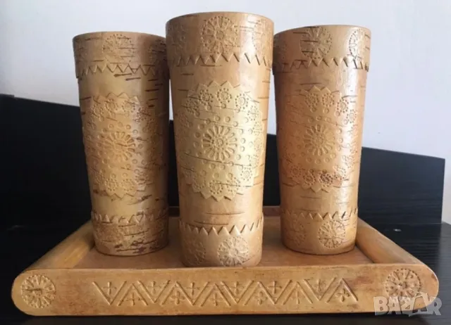 Бамбук и дърворезба - ръчна изработка; кошнички, снимка 4 - Други ценни предмети - 50136868