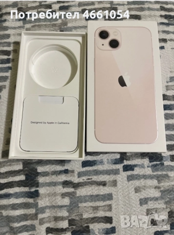 iPhone 13 Rose • Отлично състояние • Пълен комплект • 12 кейса • 3 протектора • Адаптер, снимка 8 - Apple iPhone - 52541717