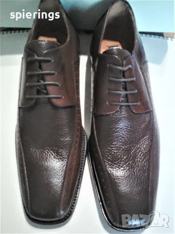 Продавам  мъжки  овувки"Bachrach" Цвят  кафяв  1 чифт размер 10 1/2 .US, снимка 5 - Официални обувки - 50200716