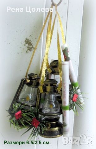 Коледни късмети на мини лампа, снимка 1 - Коледни подаръци - 46383906