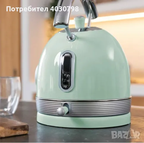 Електрическа кана Cecotec Thermosense 420 Vintage Light Blue, (18912), снимка 2 - Кани - 49204755