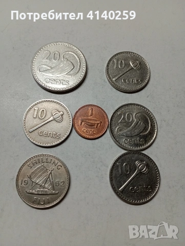 ОСТРОВ ФИДЖИ МОНЕТИ 