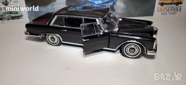 Mercedes 600 W100 1963 - мащаб 1:24 на Welly моделът е нов в кутия, снимка 9 - Колекции - 49871250