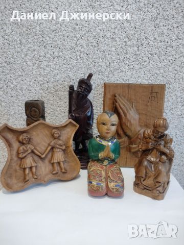 Стари дървени фигури , снимка 1 - Други - 46010518