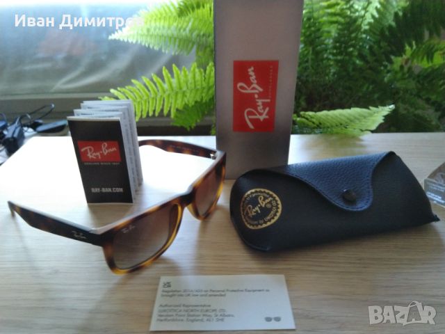 Оригинален чисто нов Ray Ban 0RB4165 JUSTIN, снимка 14 - Слънчеви и диоптрични очила - 46528737