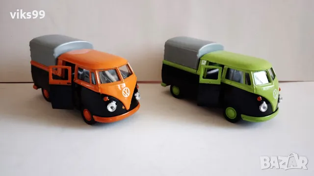 VW T1 Double Cabin Pick Up Welly 1:34-39, снимка 5 - Колекции - 47126056