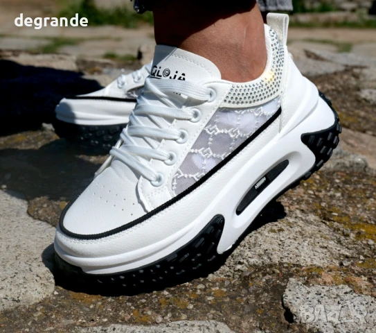 Дамски маратонки JL 80 цвят бял, снимка 3 - Маратонки - 51358638