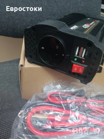 Инвертор NDDI POWER 400 W преобразувател на напрежение 12 V към 230 V, 3.1 A двоен USB порт, снимка 9 - Аксесоари и консумативи - 50677878