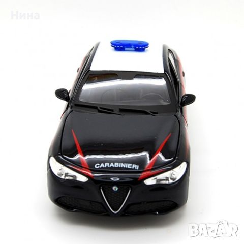 Alfa Romeo Carabinieri Giulia, Метална, 1: 24, снимка 6 - Колекции - 46803486