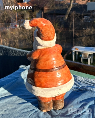 Керамична фигурка на Дядо Коледа , снимка 4 - Фигурки - 52740494