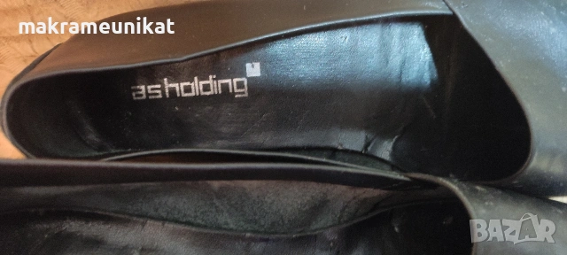 Дамски обувки,черна естествена кожа, цяла платформа, стелка 25,5 см, като нови, снимка 4 - Маратонки - 53814453