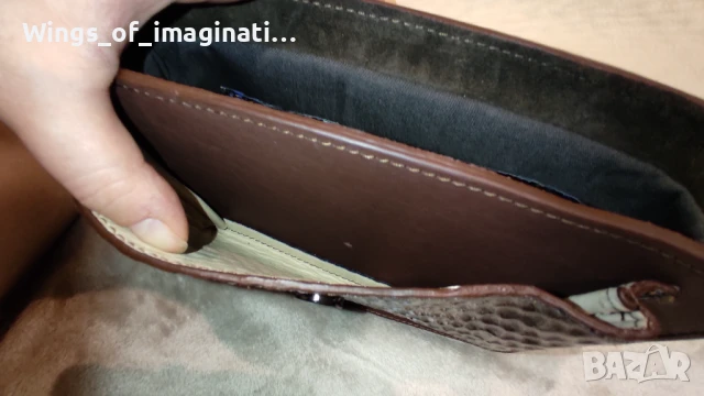 Маркова чантичка, естествена кожа, снимка 3 - Чанти - 51319200