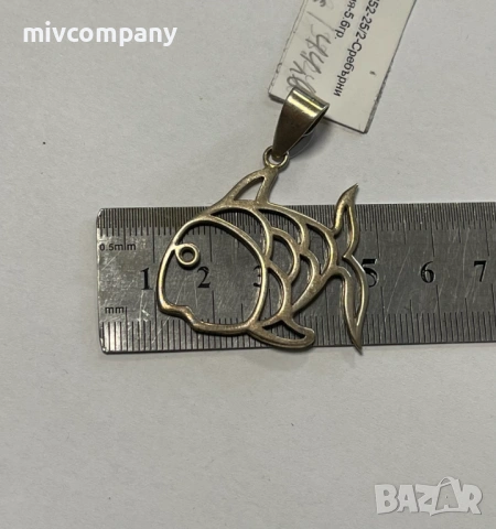 Сребърна висулка(риба) 5.60гр., снимка 3 - Колиета, медальони, синджири - 53285364