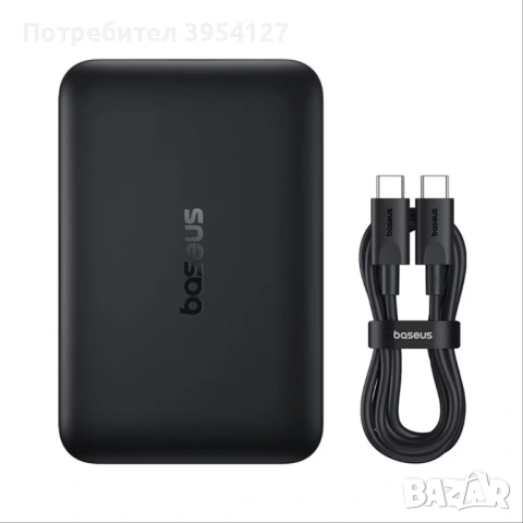 Power bank Baseus Qi2  Батерия 10 000mA реални! , снимка 10 - Външни батерии - 54027310