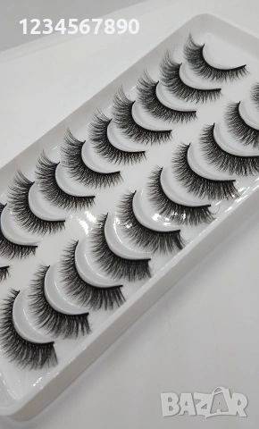 3D Мигли 10 чифта в кутия, снимка 2 - Други - 53892036