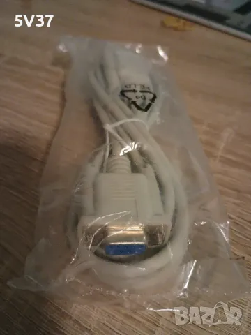 RS-232 кабел,VGA към VGА, 2 м, бял, снимка 3 - Кабели и адаптери - 50011964