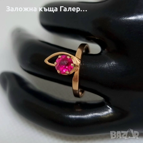 Винтидж златен пръстен – съветско злато, 583, 2,35г, снимка 5 - Пръстени - 54215368