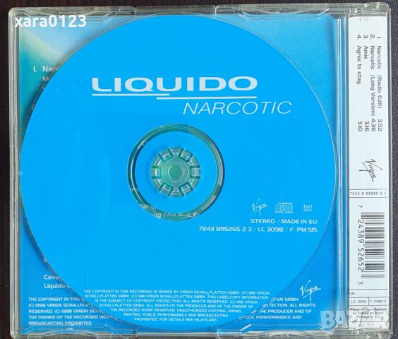 Liquido – Narcotic - single , снимка 2 - CD дискове - 46587456