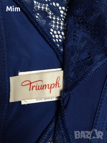 TRIUMPH 40 Тъмно синя изрязана бикина , снимка 3 - Бельо - 52941999