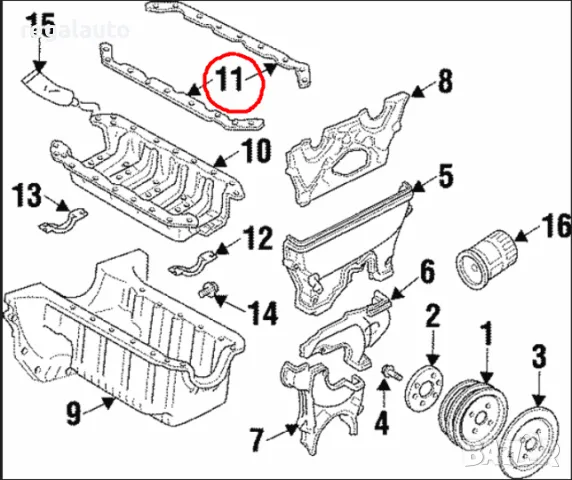 BP0910436,държачи,усилка картер MAZDA, снимка 2 - Части - 47729084