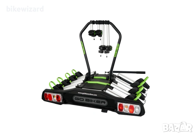 GO BIKER Speed вело багажник за теглич на автомобил/джип/кемпер   за 4 велосипеда НОВ