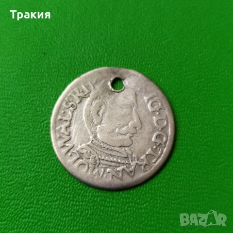 Сребърен грош на Сигизмунд, снимка 2 - Нумизматика и бонистика - 50780801