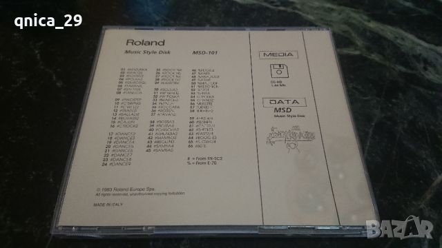 Roland msd-101 music style disk, снимка 3 - Синтезатори - 45403048