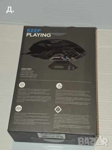 Геймърска жична мишка Logitech G502 Hero - чисто нова, снимка 5 - Клавиатури и мишки - 54065095
