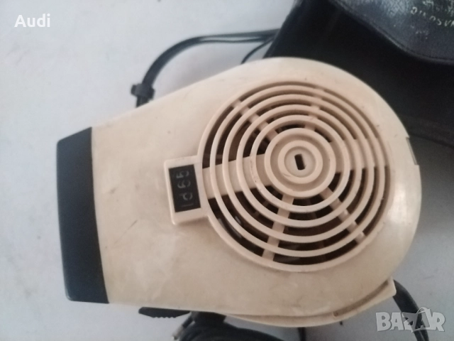 Ретро сешоар от социализма. РАБОТЕЩ. Комплект с оригинален кожен калъф, снимка 5 - Сешоари - 52126498