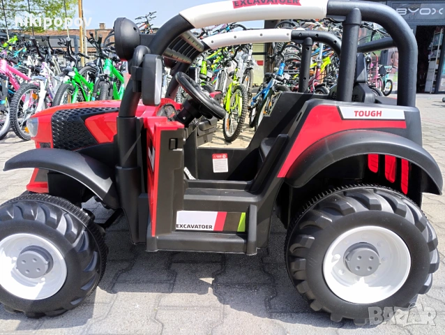 TEXAS акумулаторен трактор HARVEST червен, снимка 4 - Други - 53849439