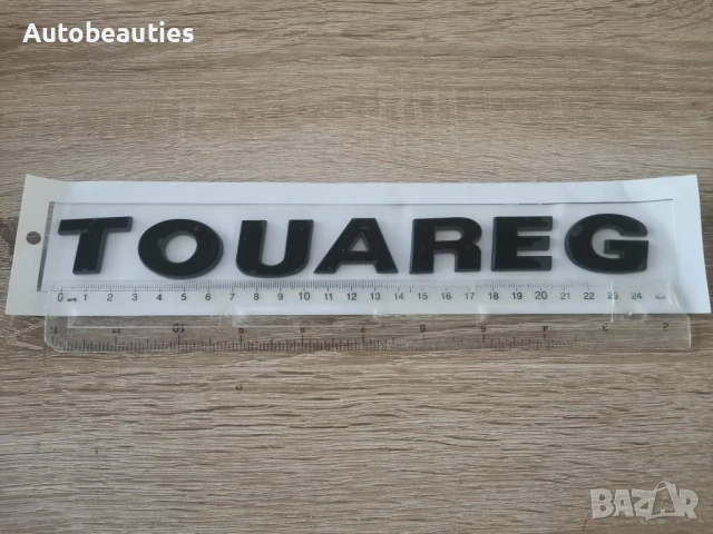 Volkswagen Touareg черна емблема стар шрифт, снимка 2 - Аксесоари и консумативи - 53732177