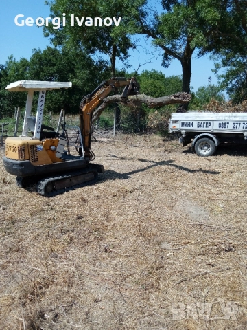 мини багер Ханикс Н15А 18к.с. 1.5т.мотор Мицубиши 95г. готов за работа 