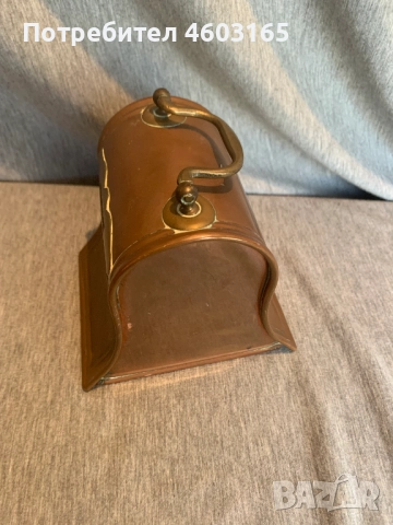  старинна медна касичка "HAROLD, снимка 5 - Антикварни и старинни предмети - 52921672