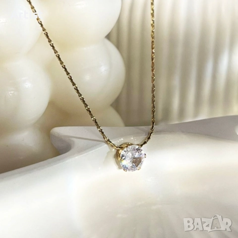 Стилен комплект обици и колие от хипоалергенна стомана, снимка 2 - Колиета, медальони, синджири - 52986979