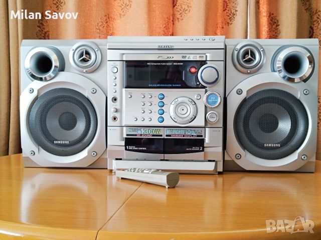 SAMSUNG MAX-DS530 1300 W миникомпактна система c три-дисков CD чейнджър и DVD плейър, снимка 1 - Аудиосистеми - 45285521