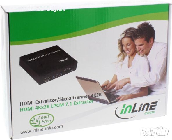 InLine 4K2K HDMI към 7.1 канален аудио екстрактор, снимка 4 - Други - 45353950