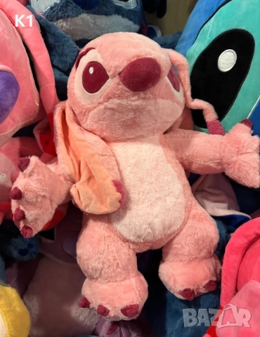 Плюшена играчка розов Стич, Лило и Стич плюшени играчки Stitch Lilo 50см