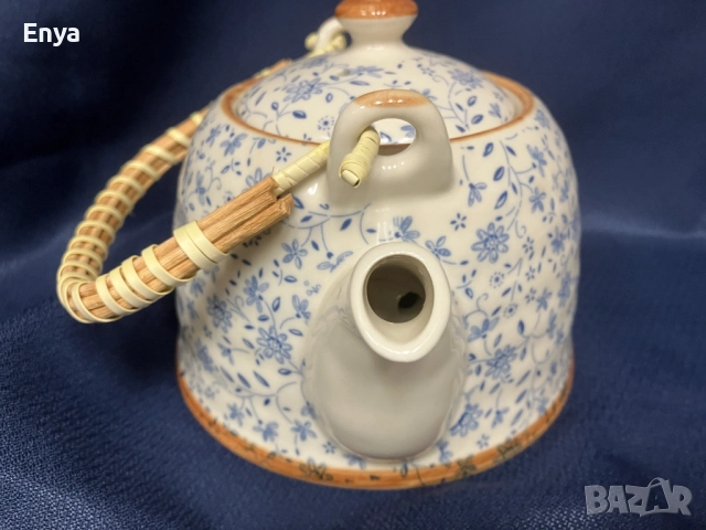 Керамичен чайник със стоманена цедка (инфузер) , снимка 5 - Други - 51824476